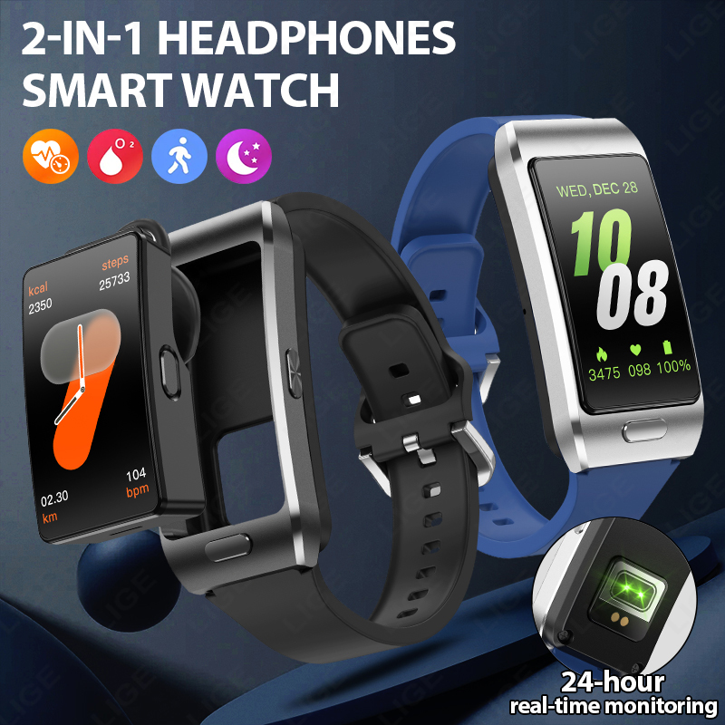 Wireless Earbuds Tws - Relógio Inteligente LIGE Novo com Fones