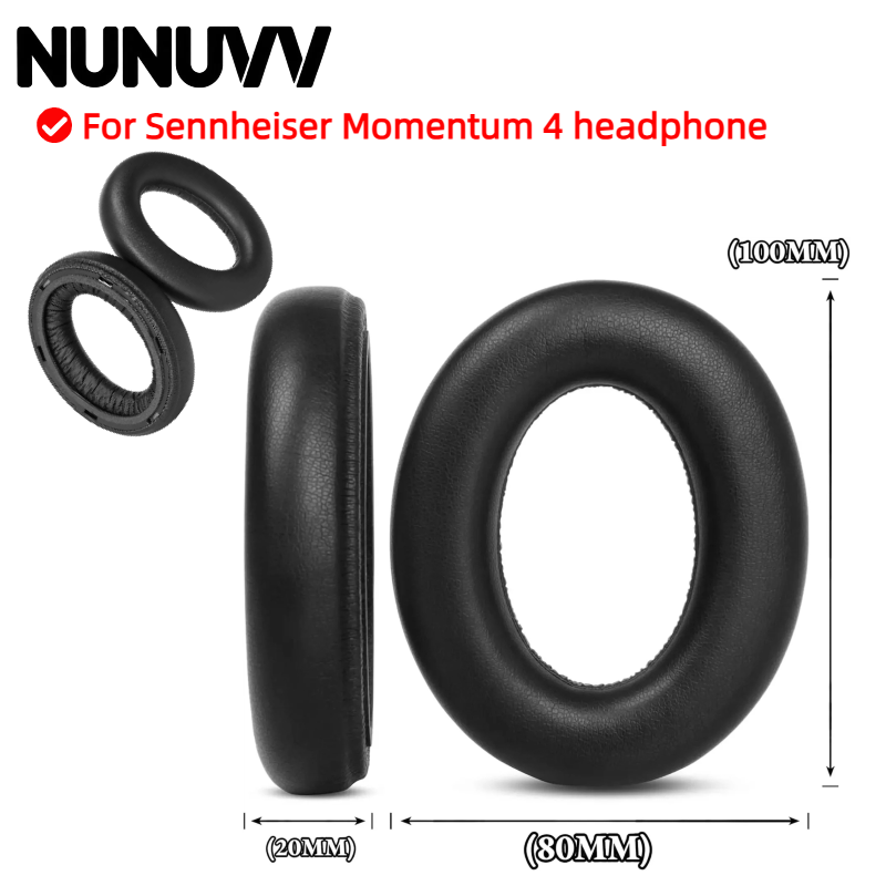 Sennheiser Headphone Momentum 4 - Almofadas auriculares NUNUVV com fivela de